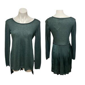 Soft Surroundings Medium Wool Alpaca Blend Tunic Combo Sweater NWT